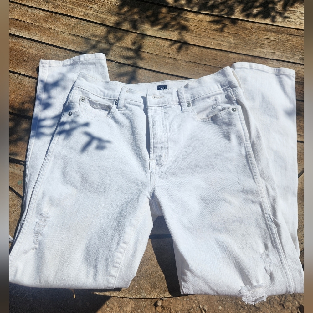 GAP Denim White Jeans